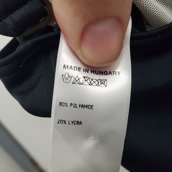 Sunflair Jutta Friemann Women's Black White Stripe Chevron One Piece Swimsuit 10 - Picture 5 of 7